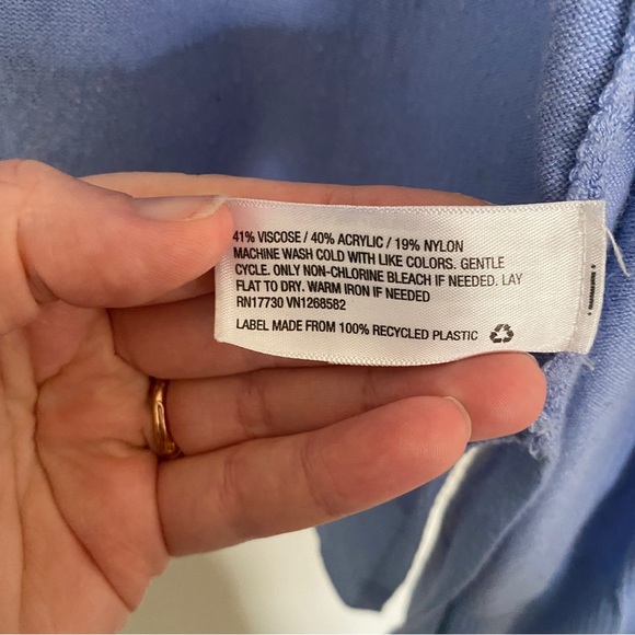 A New Day Periwinkle Open Cardigan - Picture 4 of 5